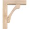 Ekena Millwork Legacy Block Smooth Bracket w/ Offset Brace, Douglas Fir, 5 1/2"W x 18"D x 22"H BKT0604X18X22LEC05SDF - alternate 2